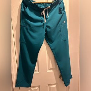 Figs Large Pacific Blue Yola Skinny Scrub Pant Gently Worn Great Condition